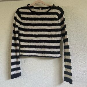 Free People Beach Striped Light Weight Sweater Medium